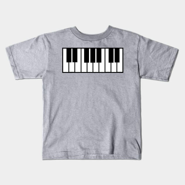 PIANO Kids T-Shirt by basiastachurska